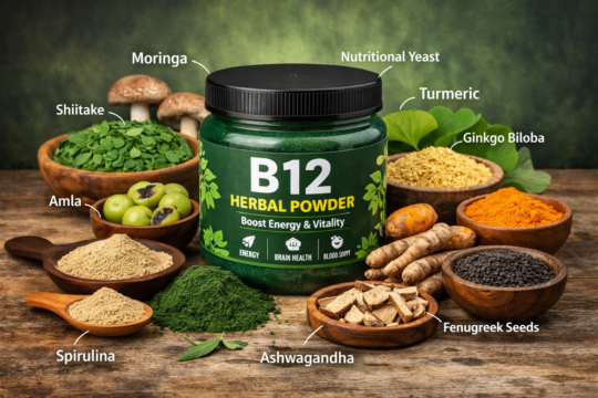 B12 और प्लांट-बेस्ड ग्रीन फूड पाउडर की शक्ति: स्वास्थ्य और ऊर्जा का प्राकृतिक समाधान